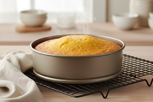 پخت کیک خیس زعفرانی با ماست