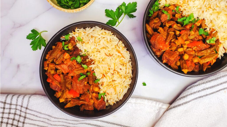 طرز تهیه خورشت بامیه دونفره