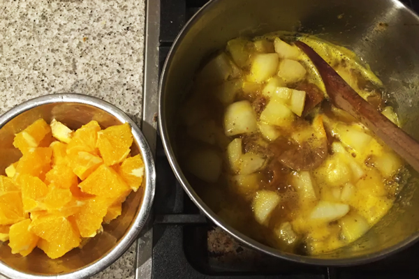 کمپوت پرتقال و به