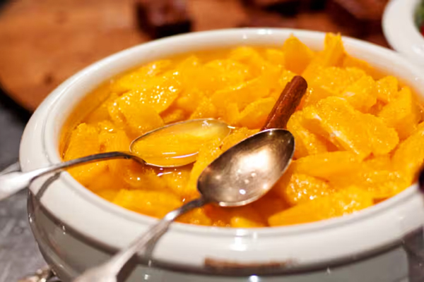 کمپوت پرتقال زعفرانی