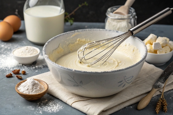 مخلوط شیر خشک و شکر،خامه غلیظ، شیر و عصاره وانیل در تهیه بستنی با شیرخشک