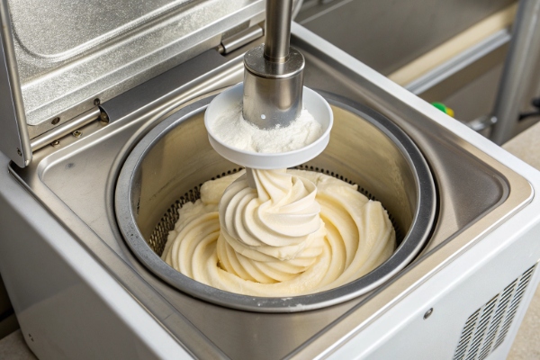 طرز تهیه بستنی با شیر خشک با بستنی ساز