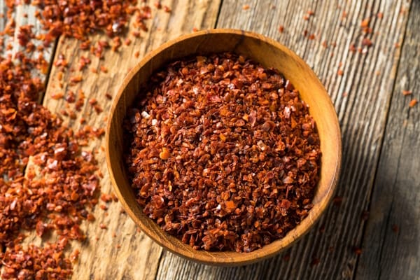 فلفل حلب پوره شده طعم تندی و میوه ای