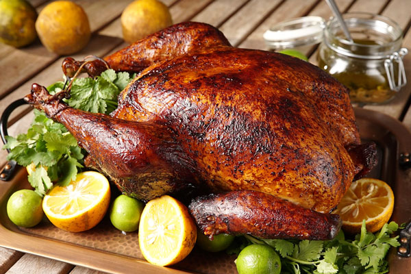 خوراک ژیگو بوقلمون با دورچین