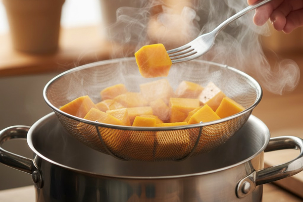 آبپز شدن و پخت کدوحلوایی