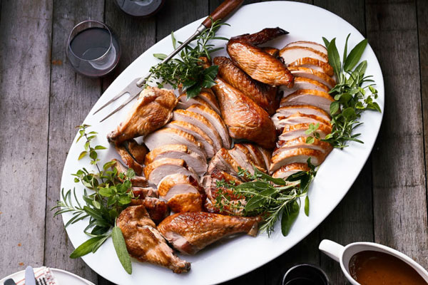 ژیگو بوقلمون پخته شده و برش خورده 