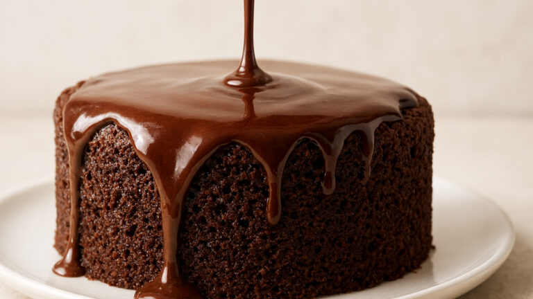 طرز تهیه سس کیک خیس با پودر کاکائو