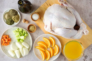 مواد اولیه مورد نیاز برای تهیه ژیگو بوقلمون