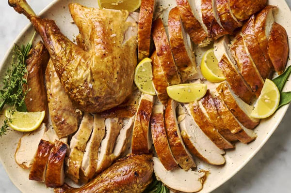 برش ژیگو بوقلمون پخته شده 