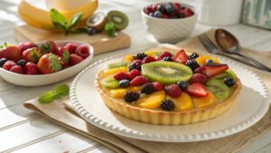 طرز تهیه تارت میوه با کرم پاتیسیر