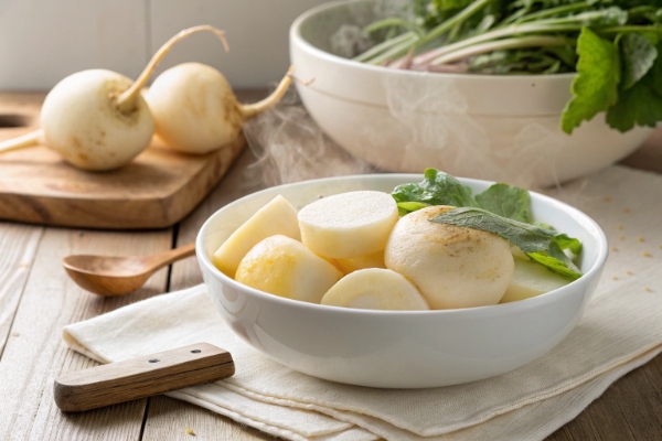 یک بشقاب شلغم داغ