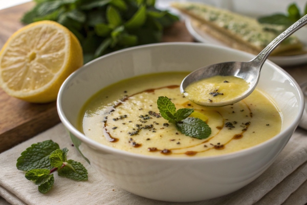 سرو آش شلغم با اسفناج