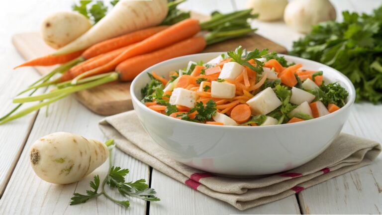 طرز تهیه سالاد شلغم و هویچ