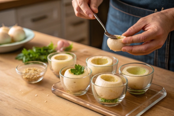 خالی کردن شلغم‌ها