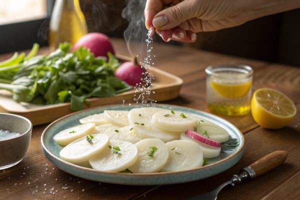 یک بشقاب شلغم داغ