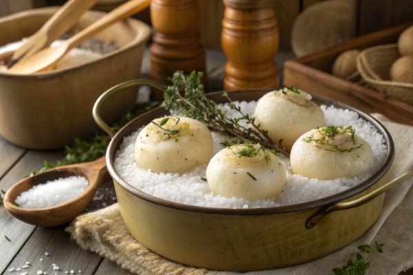 پخت شلغم روی نمک