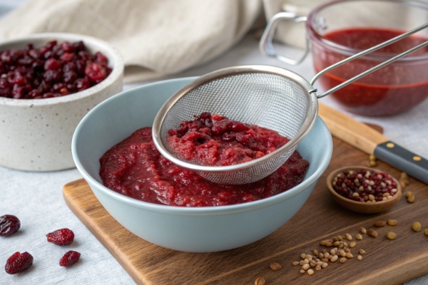 تهیه پوره زغال اخته برای تهیه رب