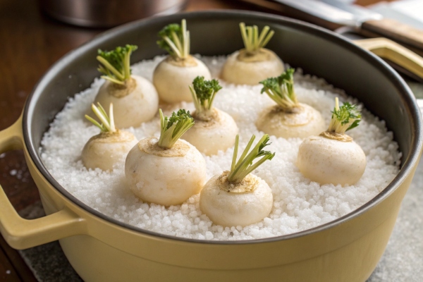 چیدن شلغم روی نمک