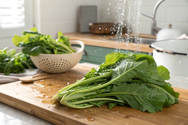 برگ شلغم تازه