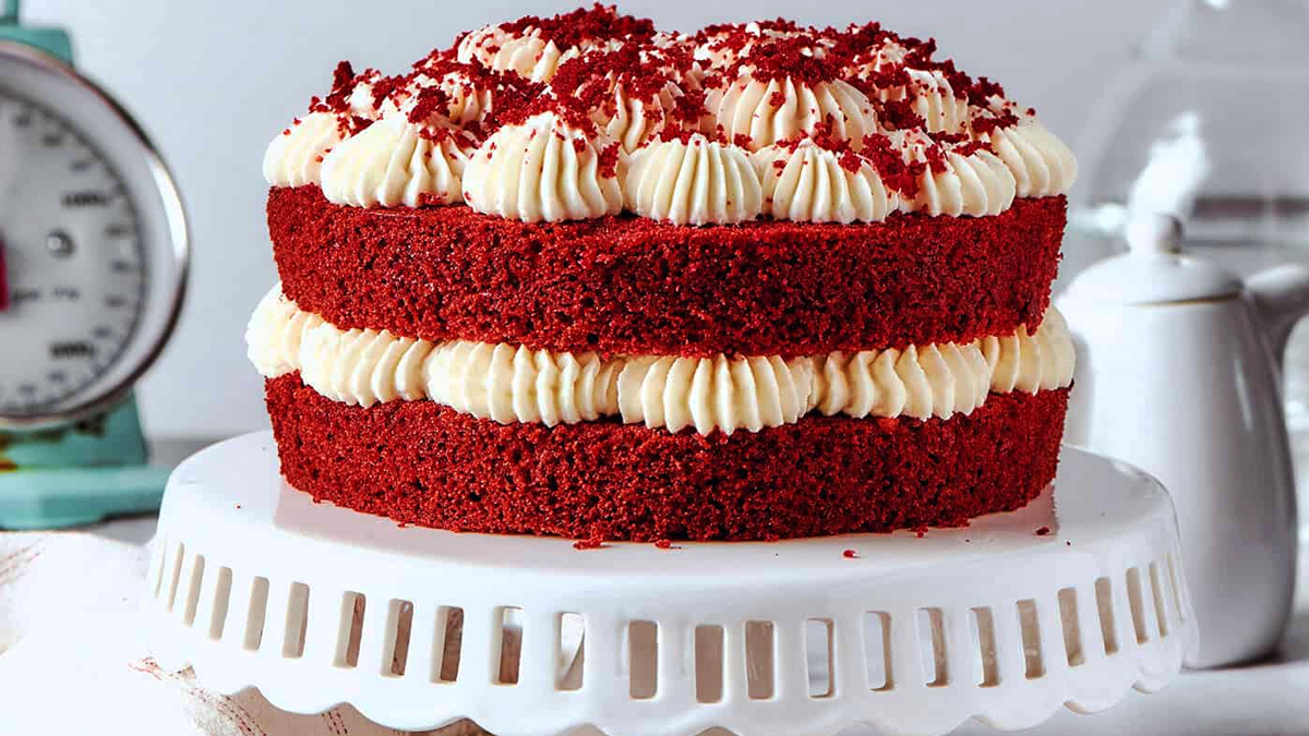 طرز تهیه کیک قرمز