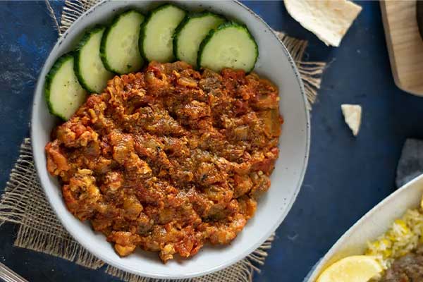 خوراک میرزا قاسمی در فر