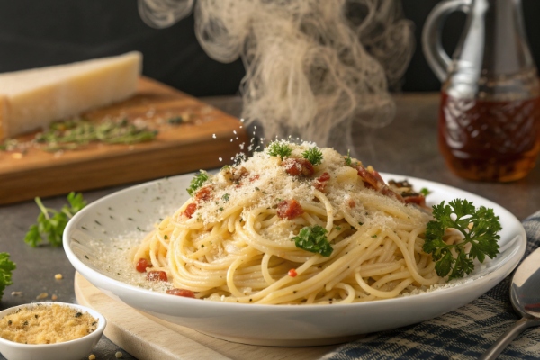 ظرف ماکارونی با پنیر پارمسان