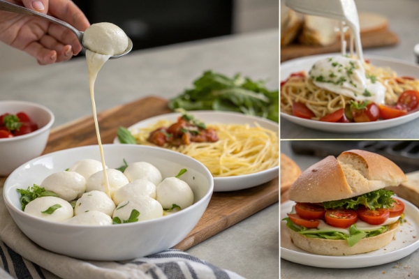 موارد مصرف پنیر موزارلا گیلاسی