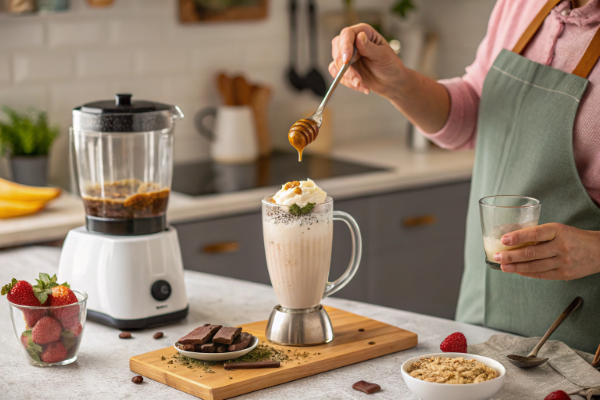 تست طعم شیر موز