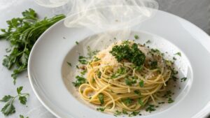 ماکارونی با پنیر پارمسان