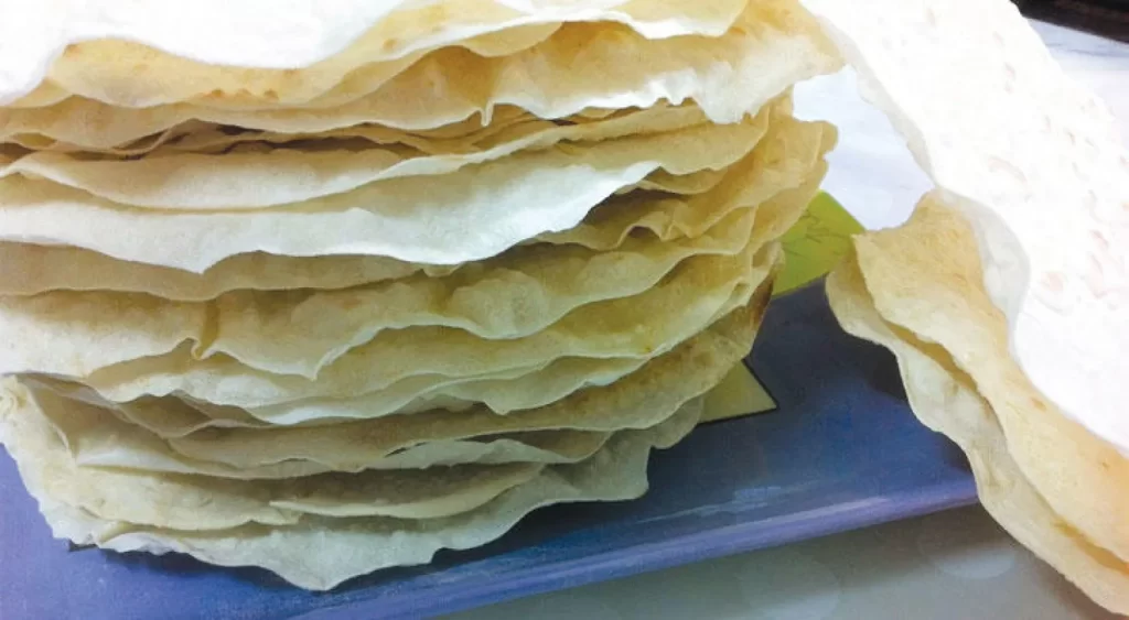 نان رقاق و مرقوق عربی