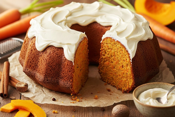 کیک هویج و کدوحلوایی