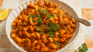 طرز تهیه ماکارونی شکل دار