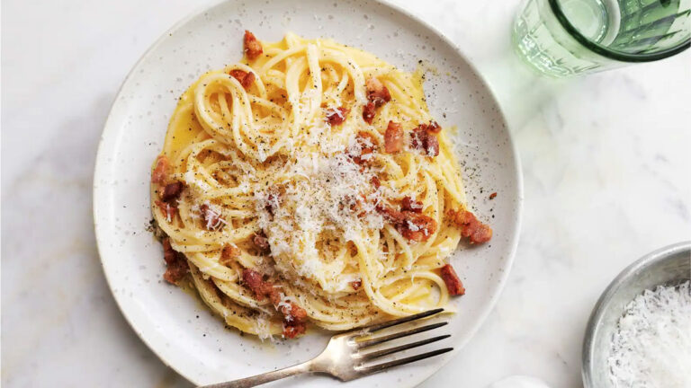 طرز تهیه اسپاگتی کاربونارا