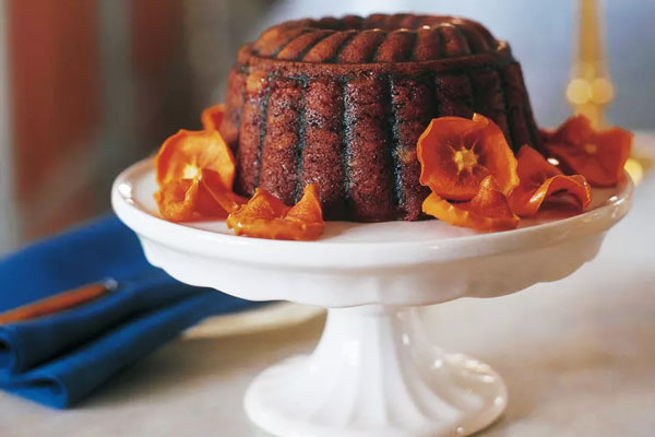 پودینگ خرمالو برای یلدا 