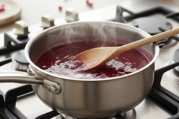 تهیه شربت پاناکوتا انار