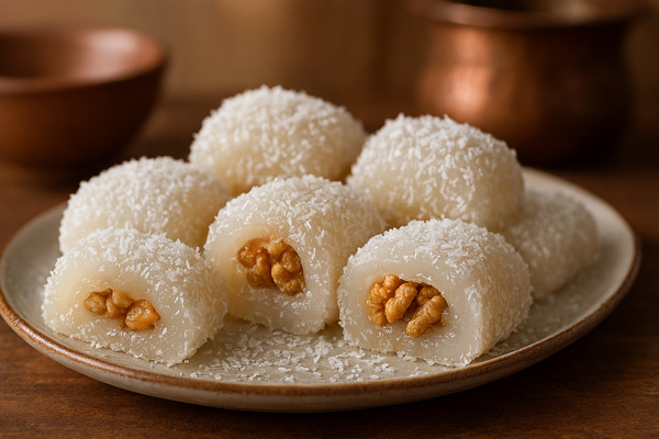 عطر و طعم باسلوق خانگی با نشاسته گل