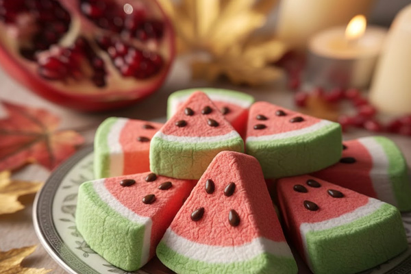 مارشمالو هندوانه‌ای یلدایی 