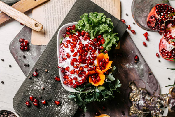 سالاد یلدا با انار