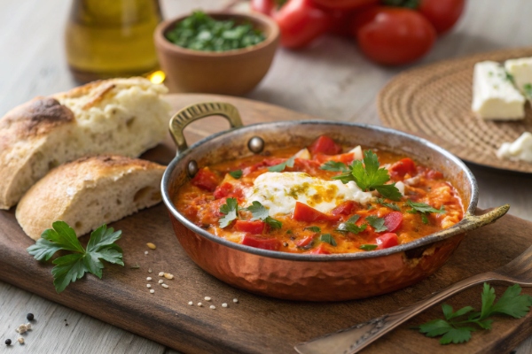 سرو املت ترکیه‌ای با پنیر پیتزا