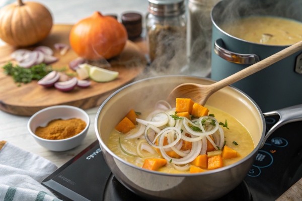 پخت آش کدو حلوایی