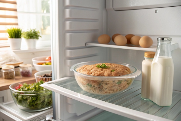 استراحت مایه کتلت پفکی در یخچال