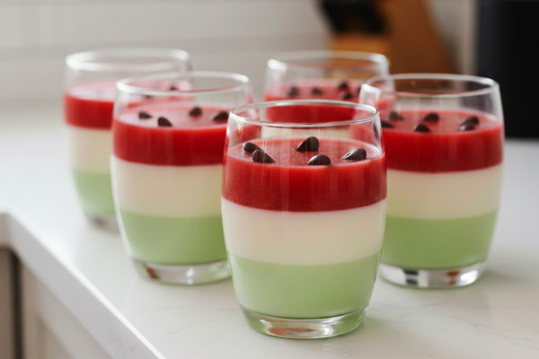 سرو و تزئین پاناکوتا هندوانه