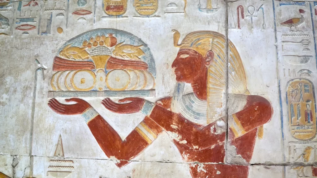 سنگ نگاره از نان در مصر باستان