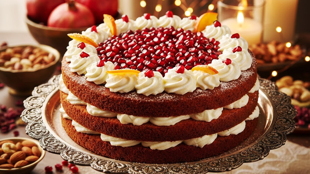 طرز تهیه کیک یلدایی