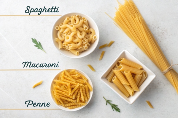 تفاوت‌های اصلی پاستا، اسپاگتی و ماکارونی