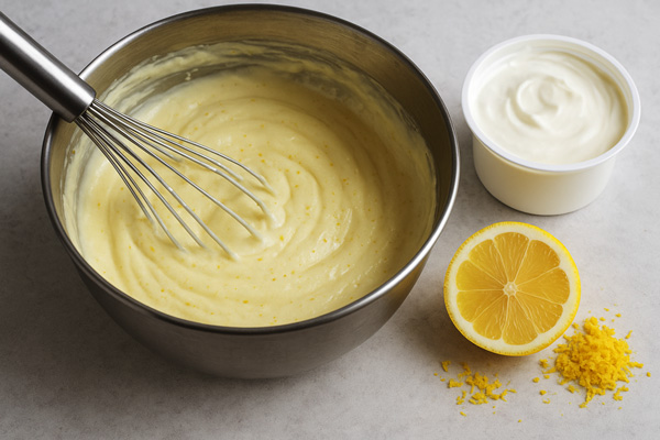 آماده کردن فیلینگ چیزکیک لیمویی