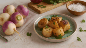 طرز پختن شلغم روی نمک