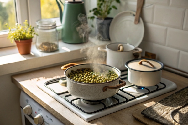 پخت ماش برای تهیه ماش پلو