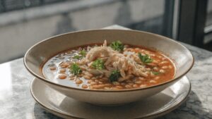 طرز تهیه سوپ مرغ و جو