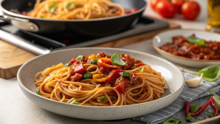 طرز تهیه اسپاگتی با سویا